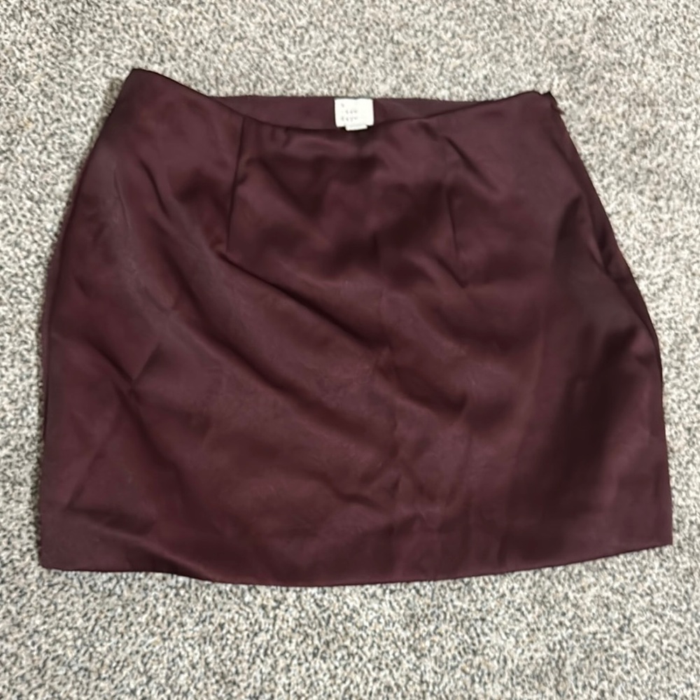 Elegant Burgundy Skirt